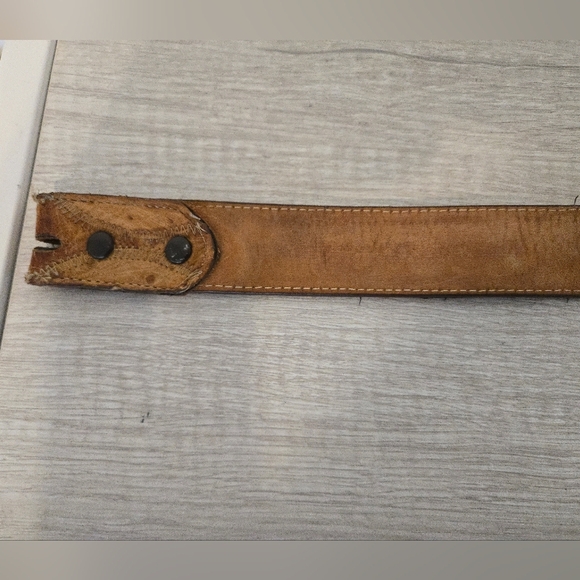 Vintage Belt USA Brown Men's Size 36 No buckle Unsure Of Brand - Picture 7 of 8